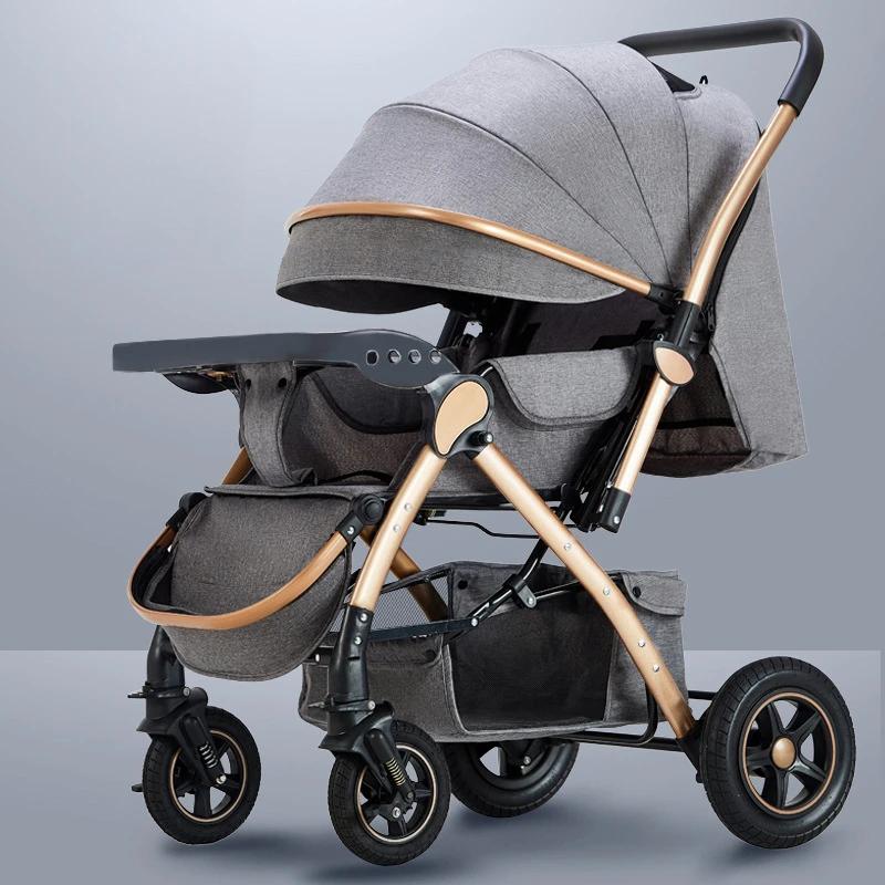 Poussettes à quatre roues High Landscape, Landau, Landau, Pliable, Lavable, Multifonctionnel, Baby C