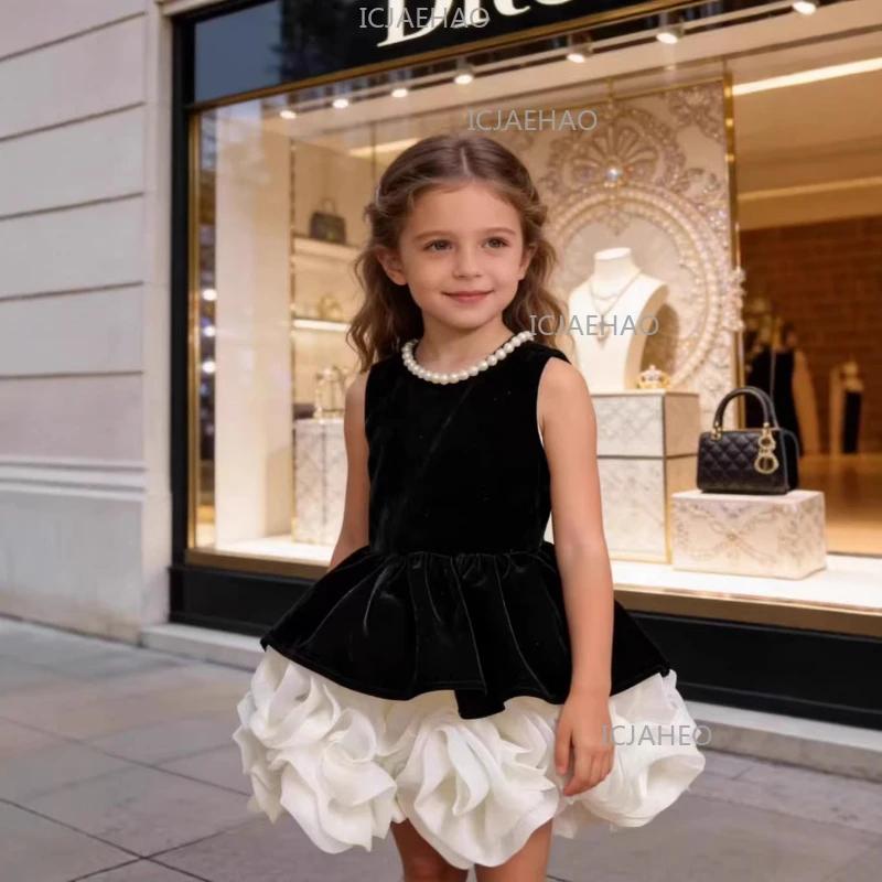 Nouvelle Robe de Princesse pour Petite Fille, Vêtements pour Filles, Robe sans Manches, Costume Form