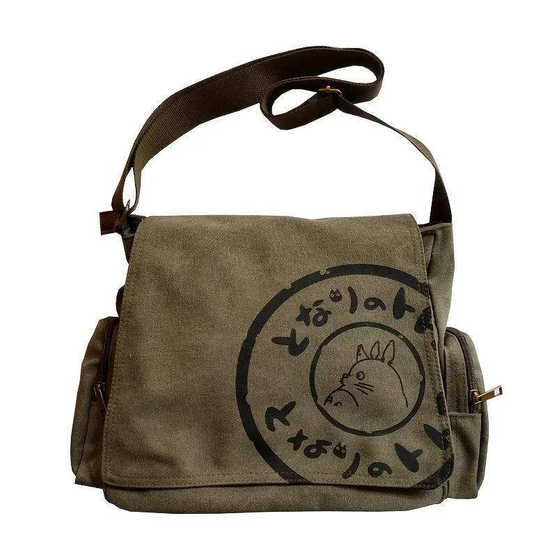 Sac à bandoulière en toile pour femmes, sac à bandoulière de grande capacité, fourre-tout messager d