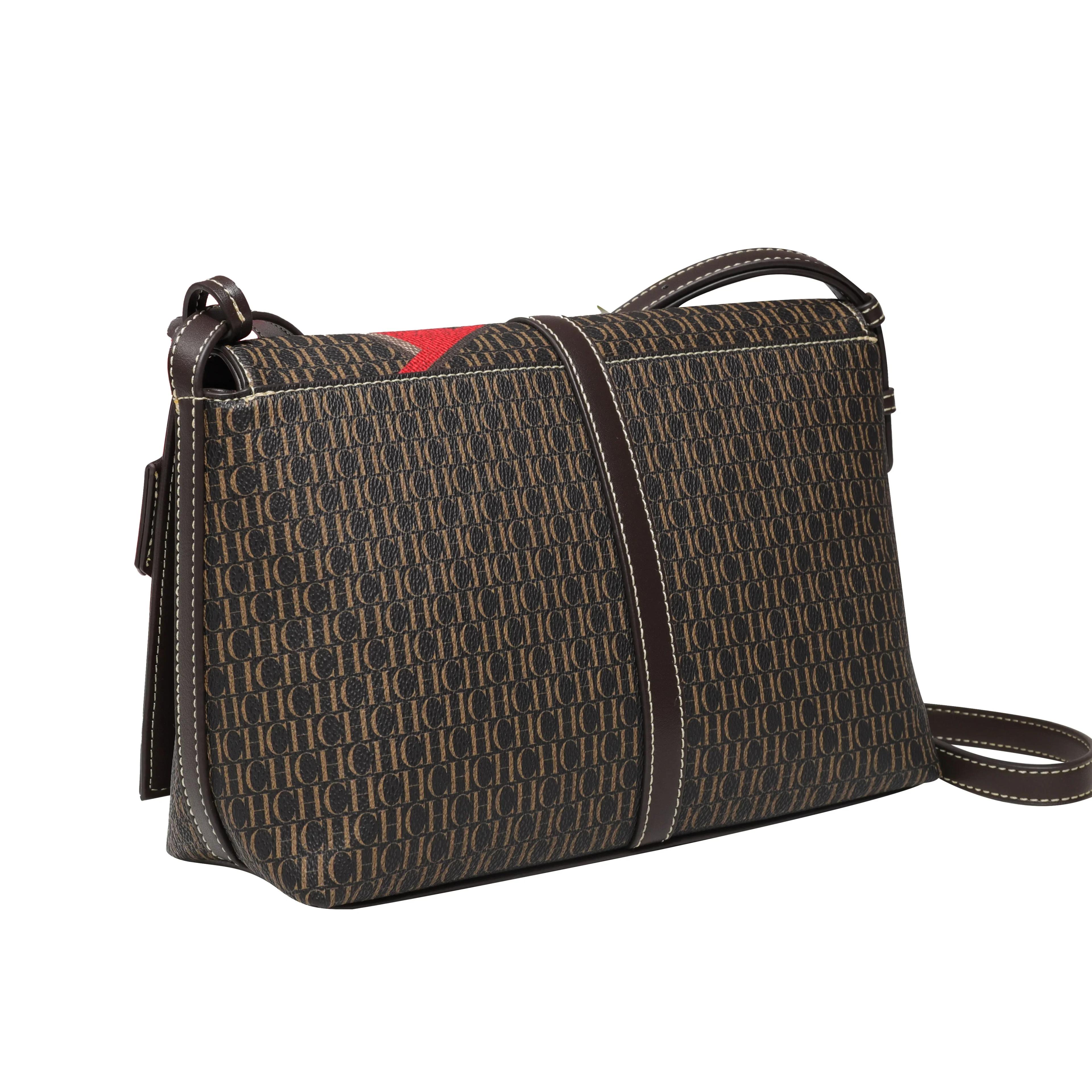 CH Simple mode Style femmes sac à bandoulière femmes sac à bandoulière fermeture éclair boucle parag