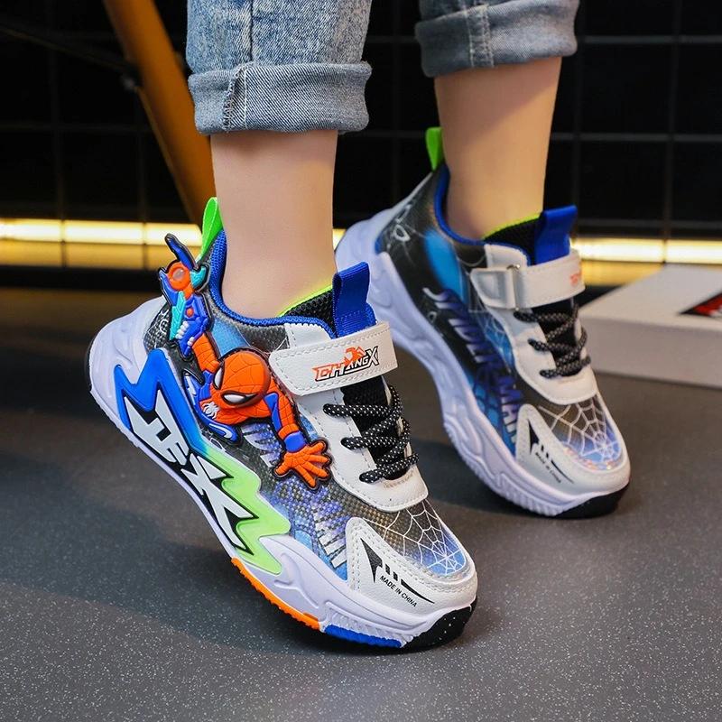 Baskets en maille Spider-Man pour garçons, collection Printemps-Automne 2026, chaussures de course l