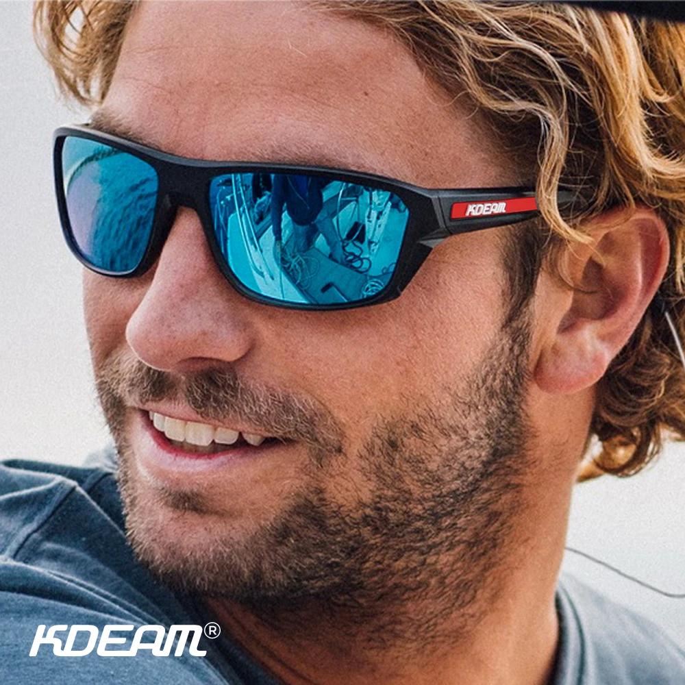 KDEAM toutes les lunettes de soleil de pêche noires polarisées Performance lunettes de soleil de spo