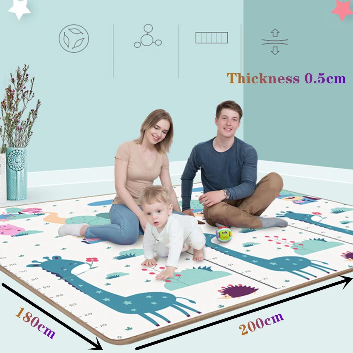 200*180 cm épaisseur 0.5 cm bébé tapis de jeu enfants Puzzle jouet ramper tapis enfants tapis jeu ac