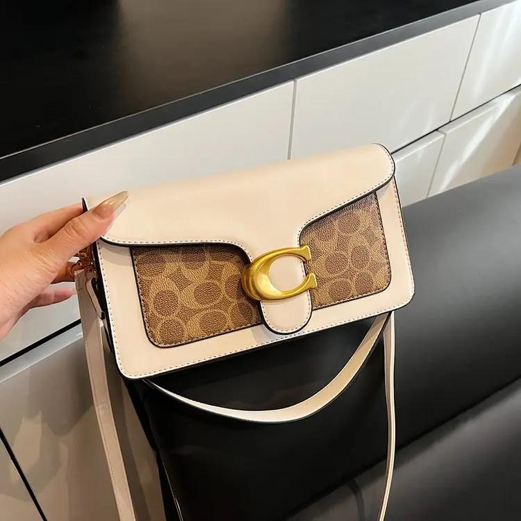 Sac messager en cuir de luxe pour femme – Design élégant, vintage, décontracté, simple, populaire, c