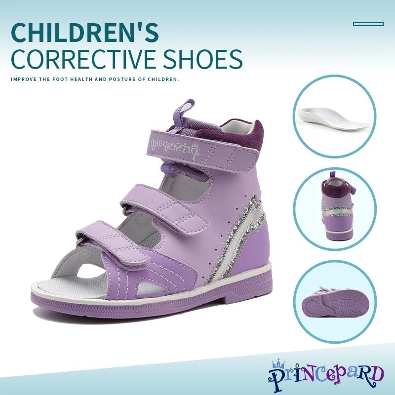 Rosa epard-chaussures orthopédiques 4 roues motrices, sandales montantes pour tout-petits et enfants