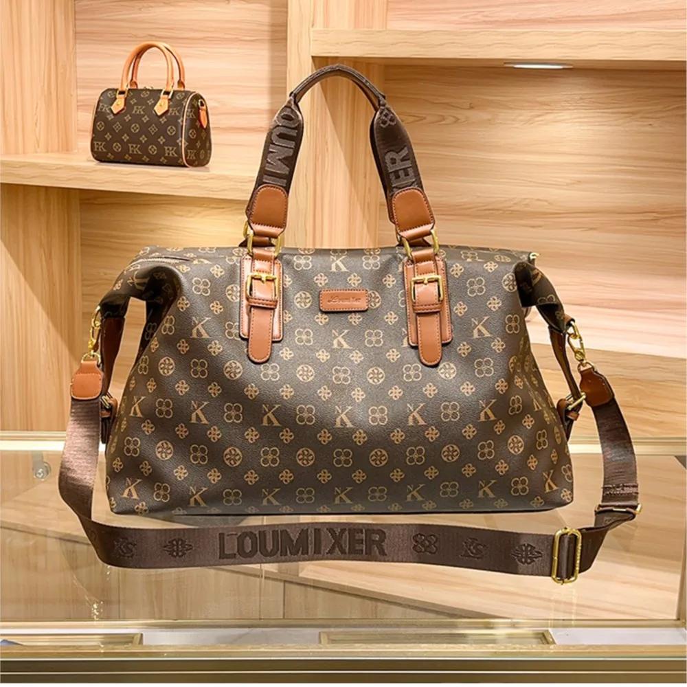 2025 nouveau sac de voyage portable décontracté à la mode pour les femmes, sac fourre-tout croisé en
