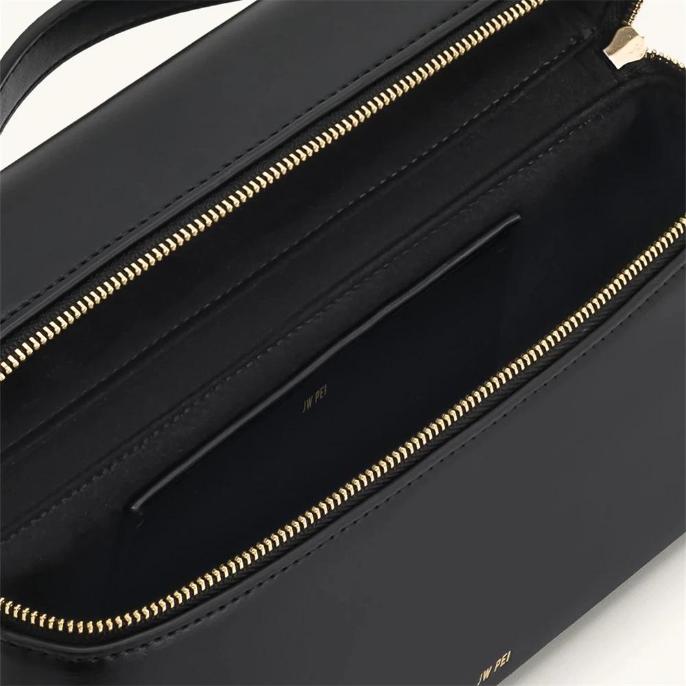 Sac à main JW PEI Thea 2025 Nouveau, Sac bandoulière et épaule en toile marron pour femme, Sac de mo