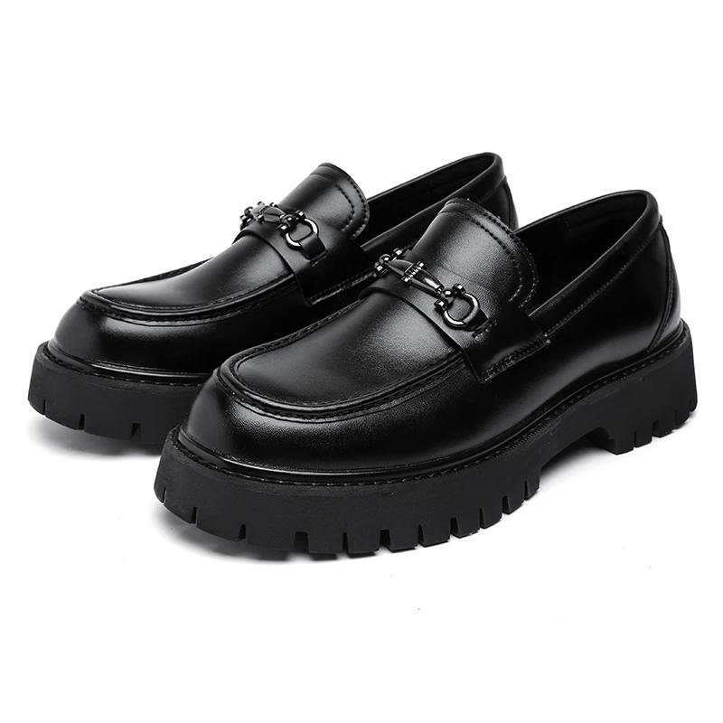Mocassins en métal de style britannique pour hommes, chaussures de mariage à l'offre elles optiques,