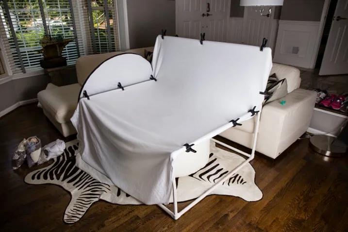 Toile de fond de photographie de nouveau-né posant un support en PVC, poseur de voyage portable, por