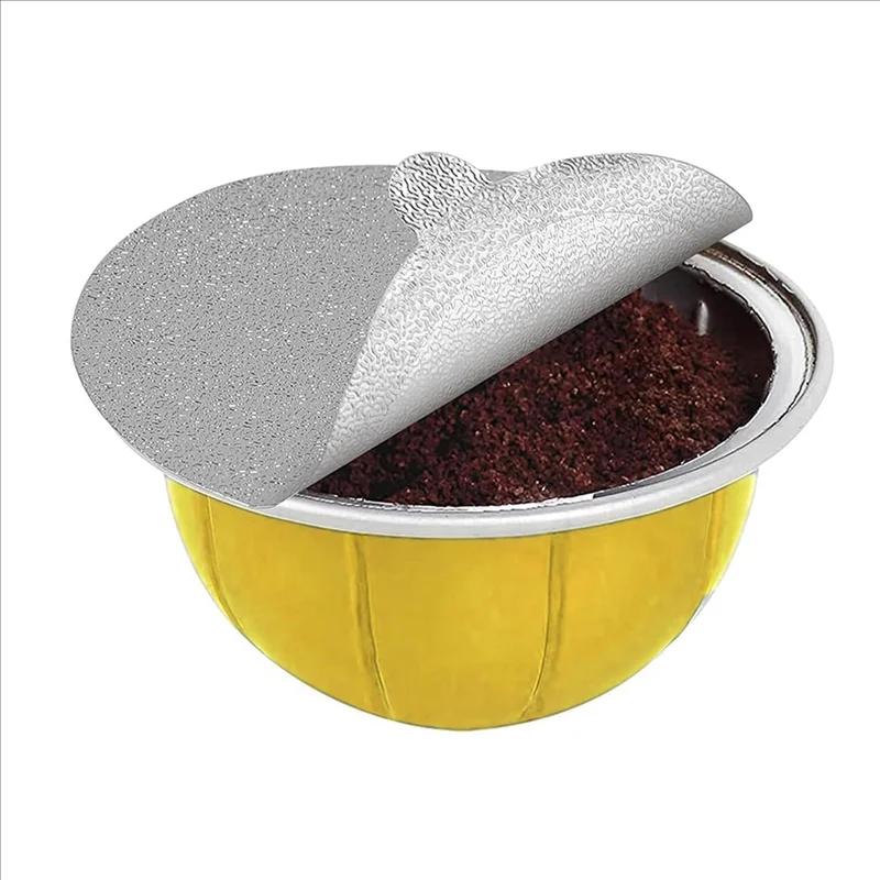 A76G-feuilles d'aluminium couvercles joints-Reuse Capsules café dosettes 240 pièces, pour Vertuoline