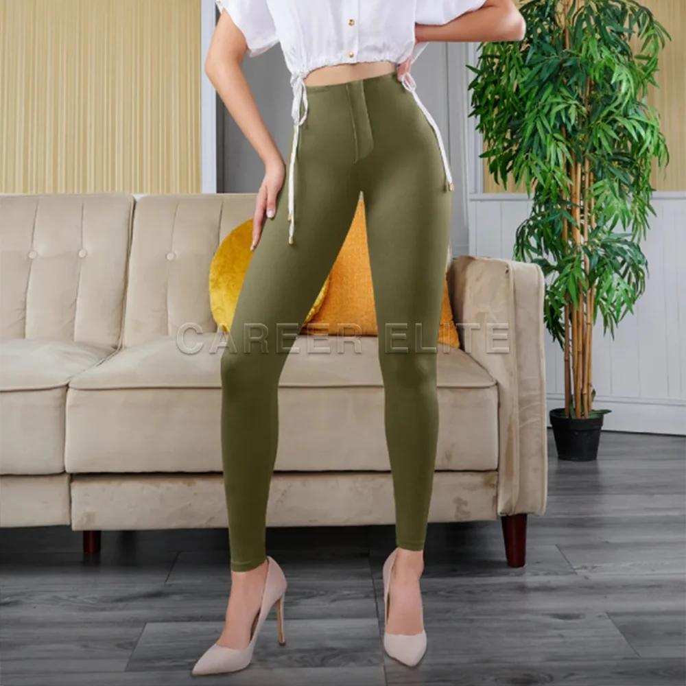 Pantalon pour femme taille haute, leggings moulants, pantalon sexy et tendance, longueur cheville, e