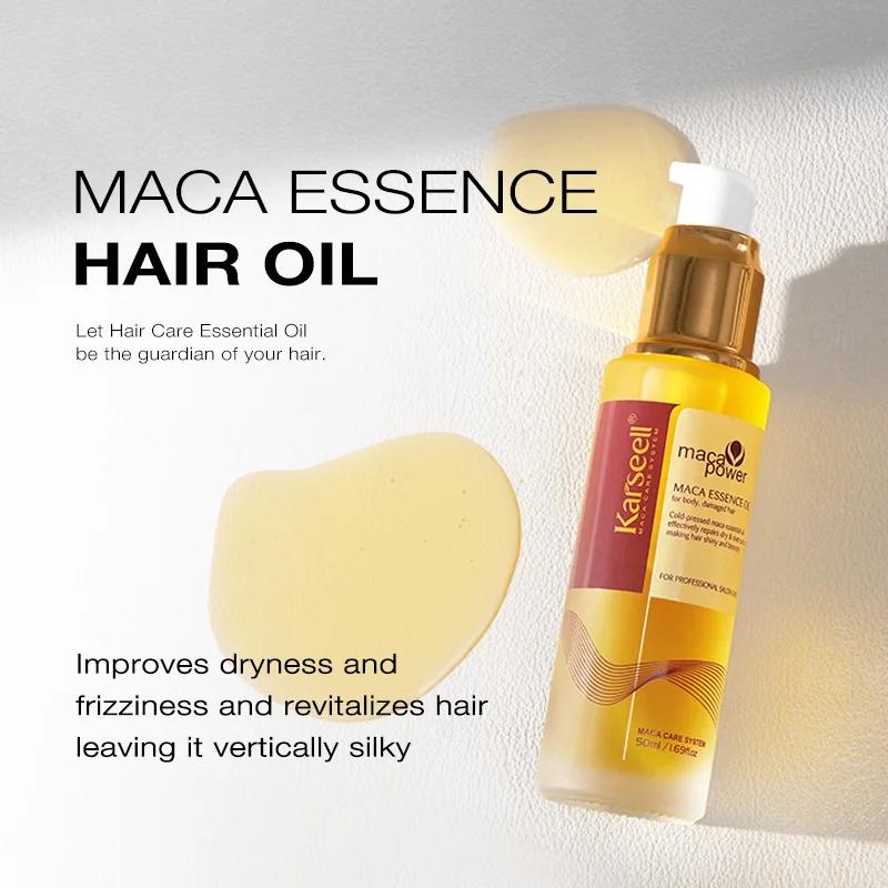 Karseell 50ml huile d'argan marocaine 50ml 1.69 fl.oz pour la guérison des cheveux sérum capillaire 
