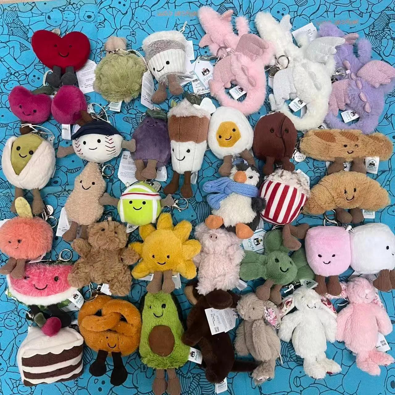 Nouveau porte-clés en peluche Kawaii Jc Cute Plush Toy, étiquette sac à main fille mignonne, jouet e