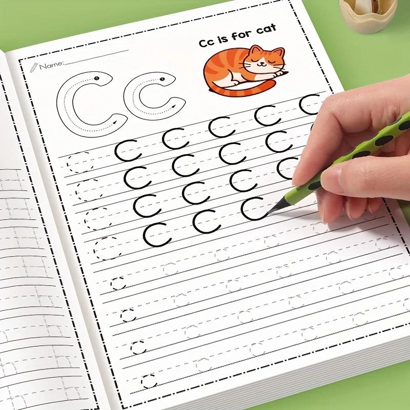 Cahier d'exercices de l'alphabet de A à Z sur 32 pages - Activités interactives d'apprentissage de l