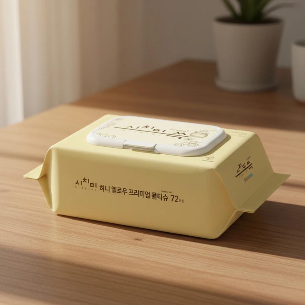Lingettes bébé Shicimi Honey Wet Premium 72 paquets - Gouture EWG qualité tout vert pour peau sensible