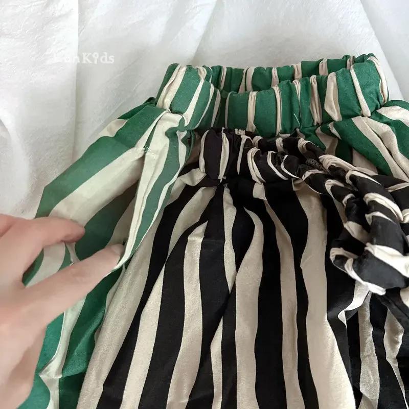 Short doux et respirant pour bébés garçons et filles, pantalon rayé décontracté pour enfants, longue