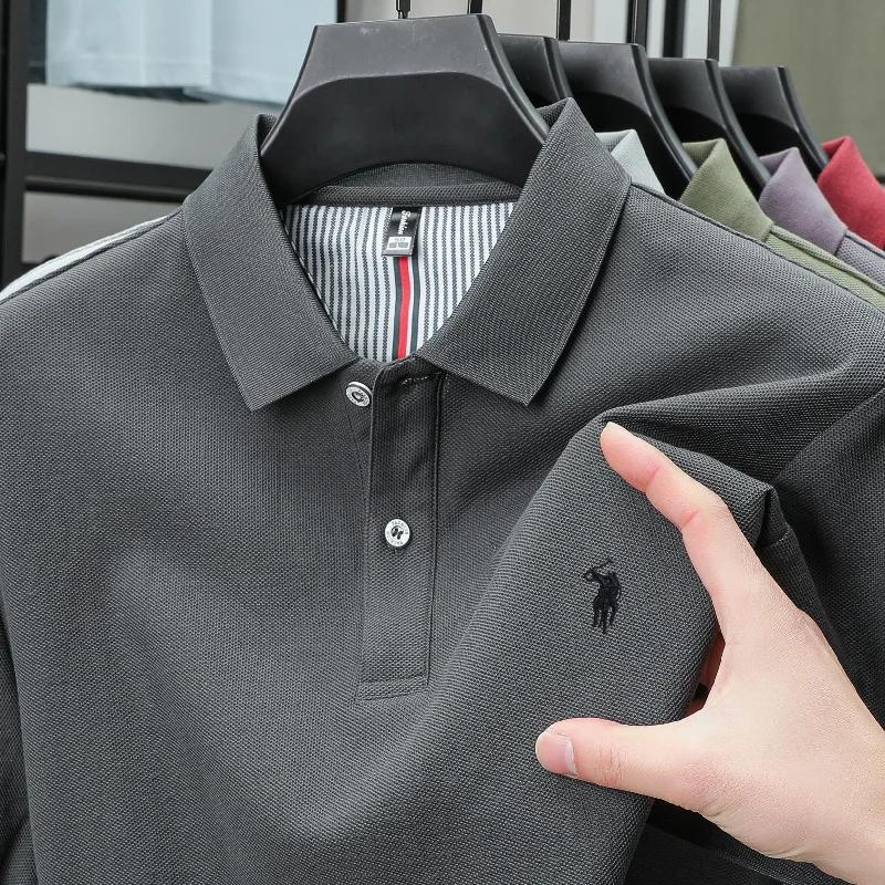 Polo homme 100% coton de luxe, broderie classique poney, confortable, tendance, nouvelle collection 