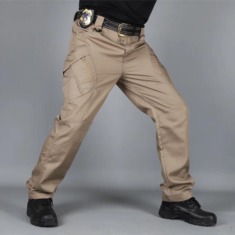 Pantalon tactique militaire Cargo pour hommes, imperméable, décontracté, résistant à l'usure, multi-
