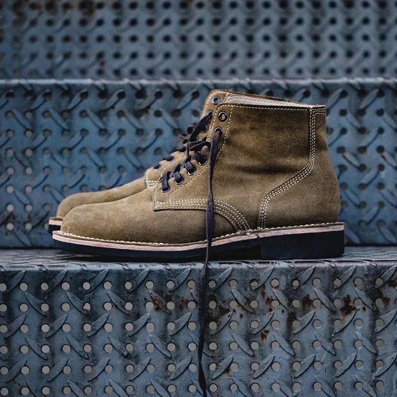Bottes de travail pour hommes printemps Style américain bottes hautes dans le désert bottes militair