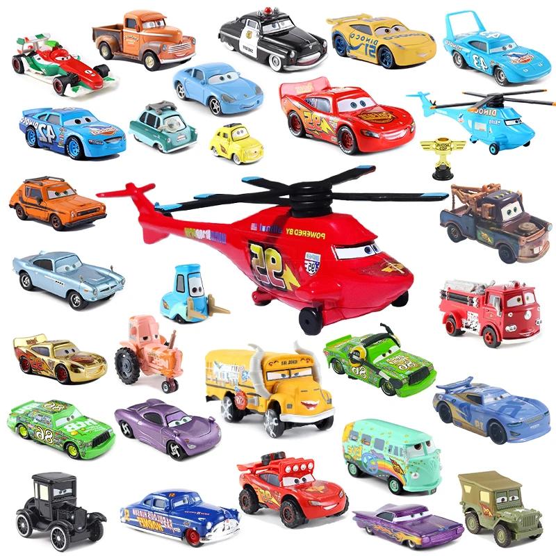 Voiture 2 Disney Pixar Cars 3 Mini Mater Hudson Fritter poussin Hicks avion foudre McQueen alliage m