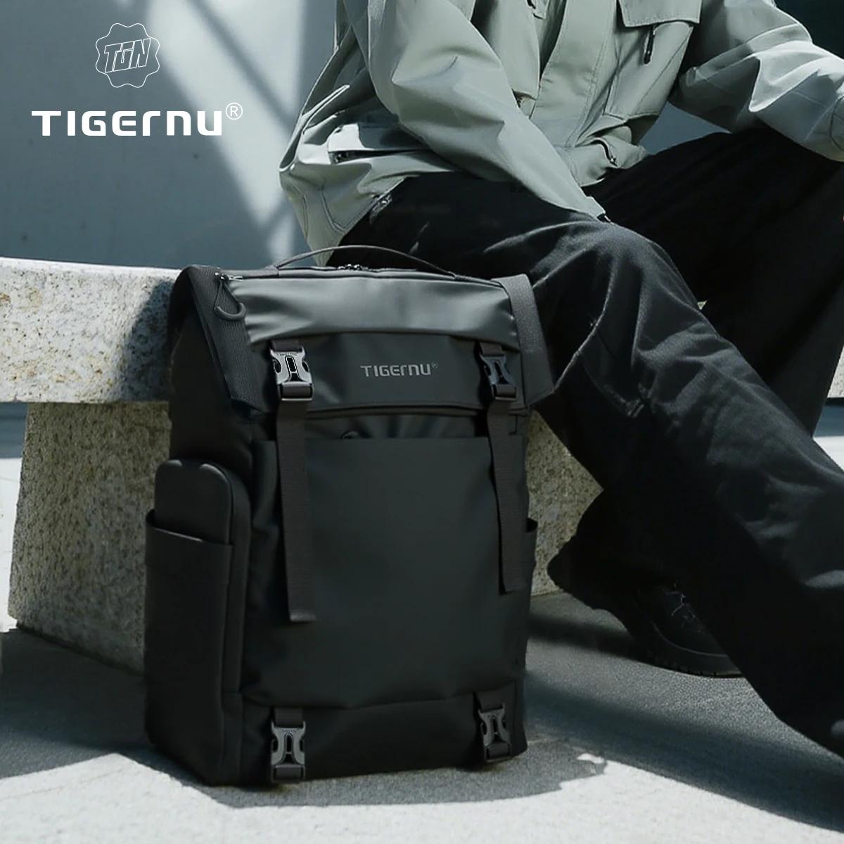 Tigernu voyage sac à dos mâle TPU sac à dos étanche hommes sacs extensible hommes sac à dos sacs d'a