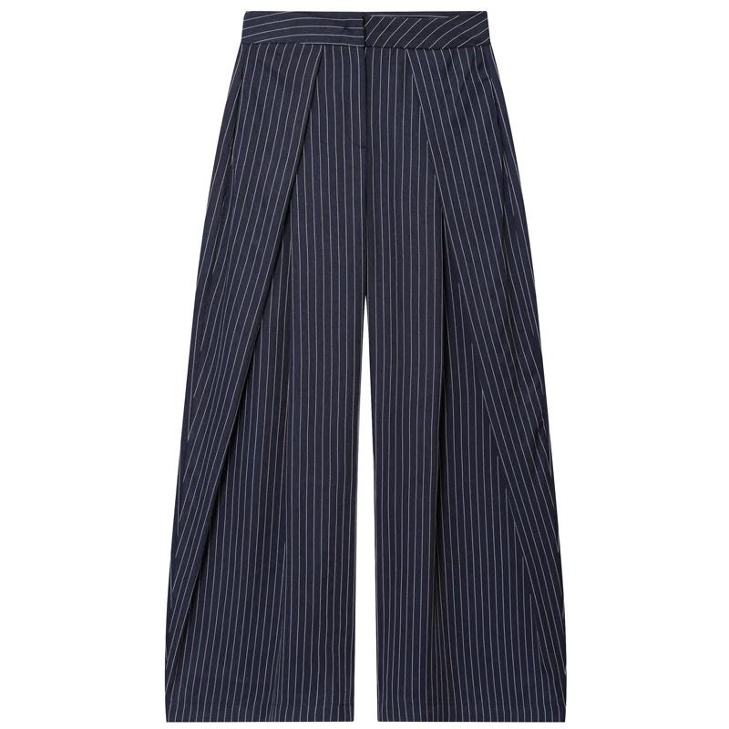 Pantalon Baggy femme pantalon rayé pantalon à jambes larges dames mode décontracté y2k pantalon 2025