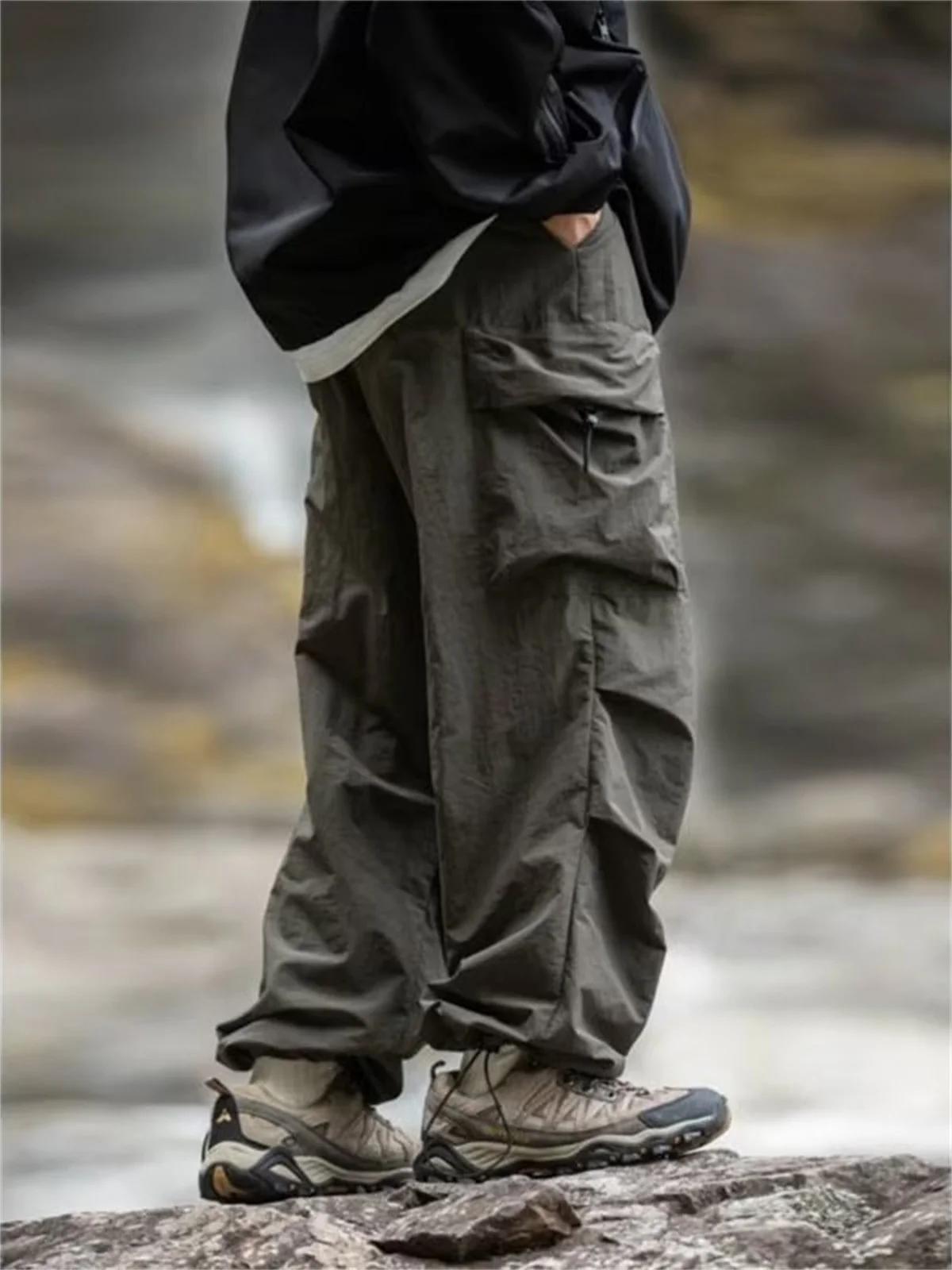 Pantalon de travail imperméable pour hommes, pantalon d'alpinisme Hip Hop, pantalon Harajuku décontr