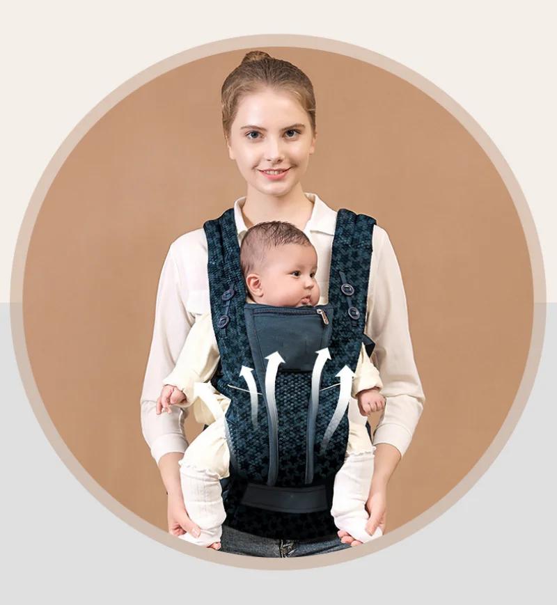 Porte-bébé Ergobaby Omni Breeze toutes positions - Maille respirante avec soutien lombaire pour 7-45 lb