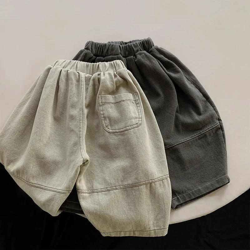 Pantalon sarouel jambes larges enfants printemps 2024 - Vêtement décontracté bébé garçon fille mode nouveau