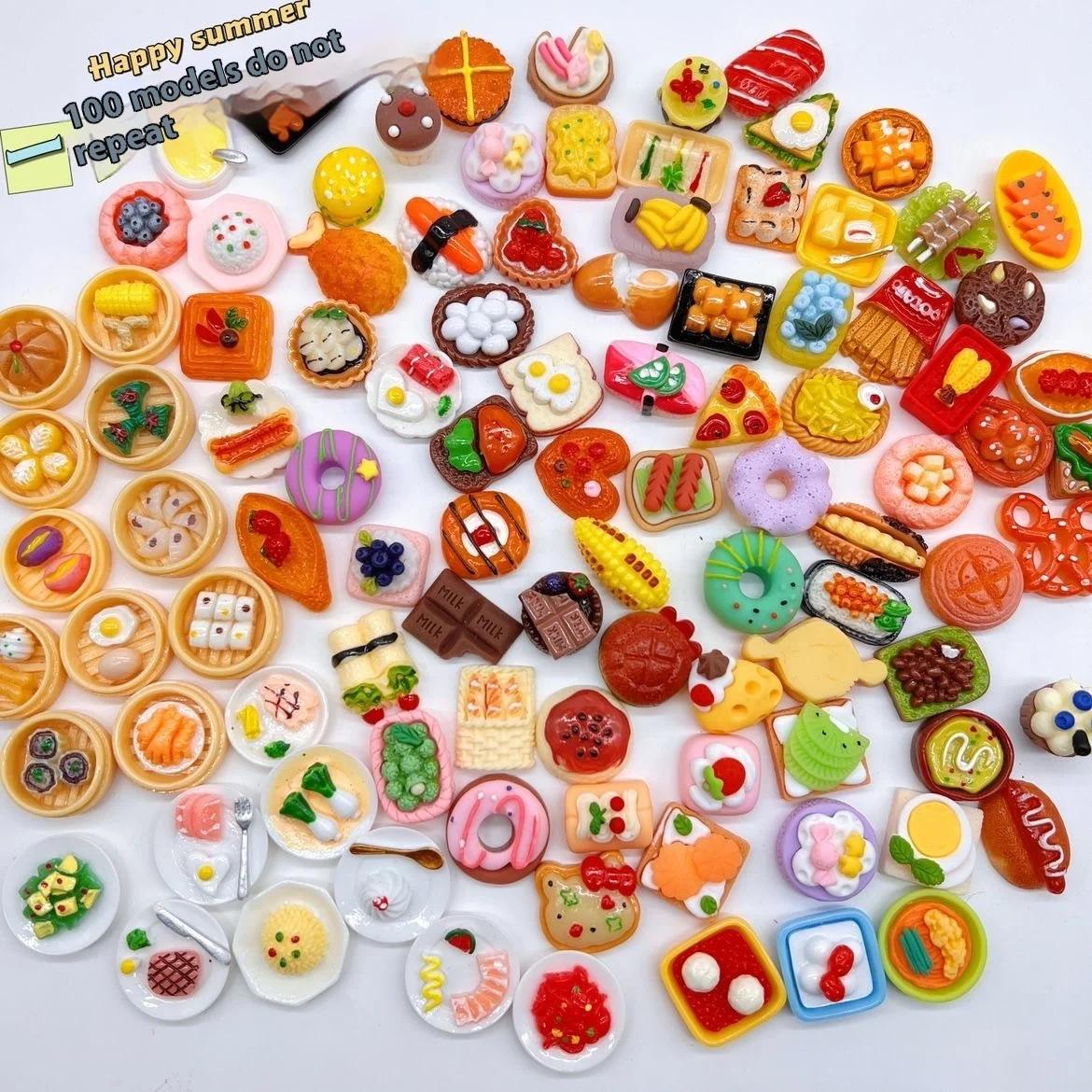 40 mini-boîtes surprises en résine en forme de bonbons, accessoires alimentaires, décorations artisa