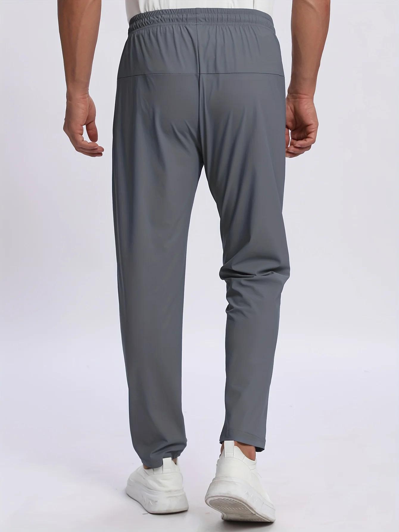 Pantalon de survêtement décontracté pour hommes, respirant, grande taille, séchage rapide, droit, ta