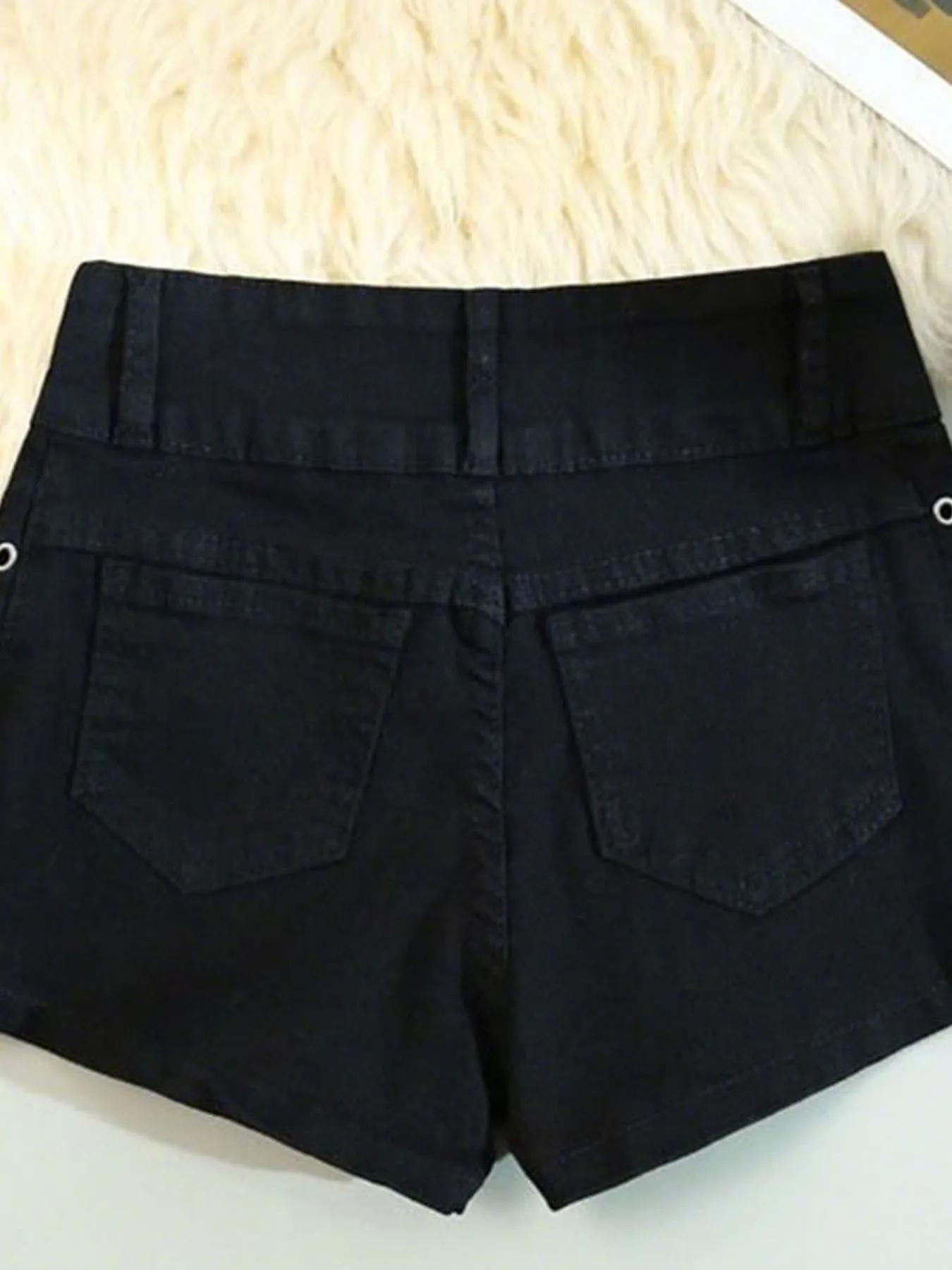 Short slim à lacets pour femmes, streetwear populaire, personnalité, étudiants, mode de vacances, se