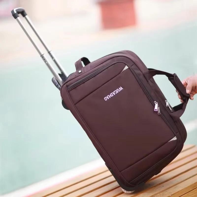 Nouvelles femmes valise à roulettes mode sac à bagages étanche chariot bagages sac de voyage hommes 