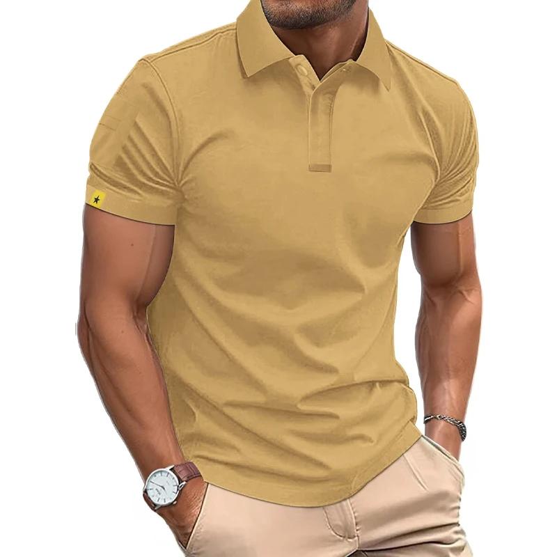 Polo d'été à manches courtes pour hommes, t-shirt de Sport décontracté, Business, léger, boutons, St
