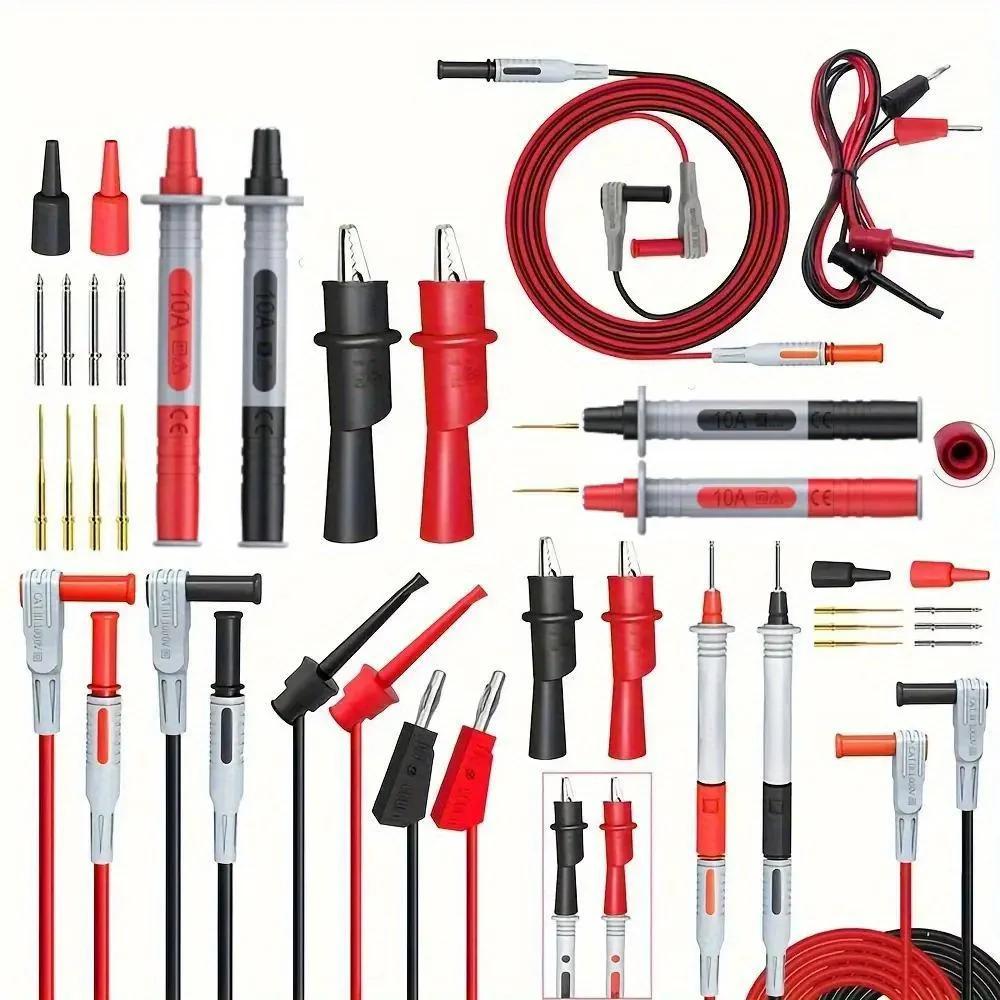 Kit de fils de Test P1308B, fiche banane de 4MM pour tester le câble à crochet, sonde multimètre rem