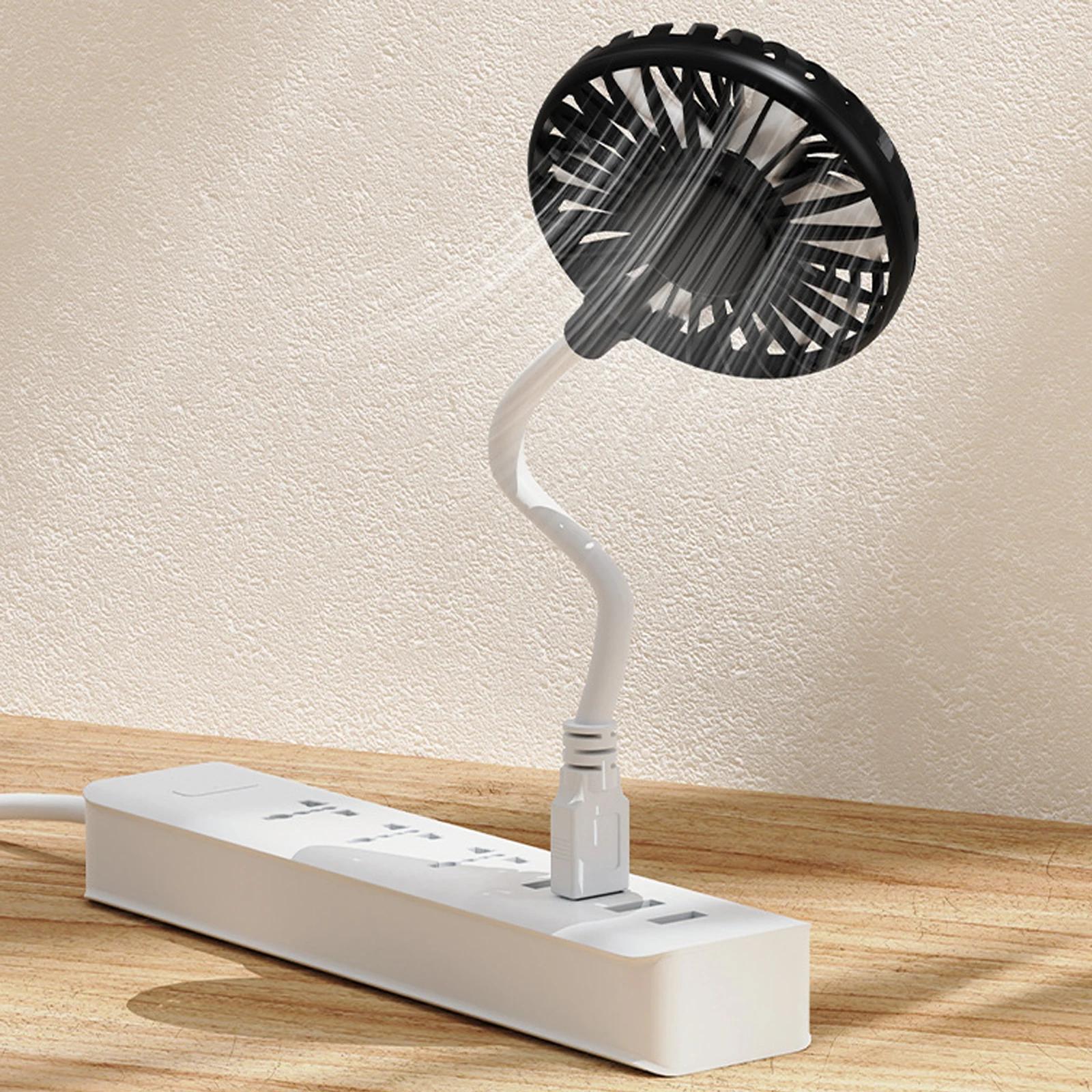 Mini ventilateur de bureau USB portable, moteur sans balais, rotation à 360 °, ventilateur de poche,