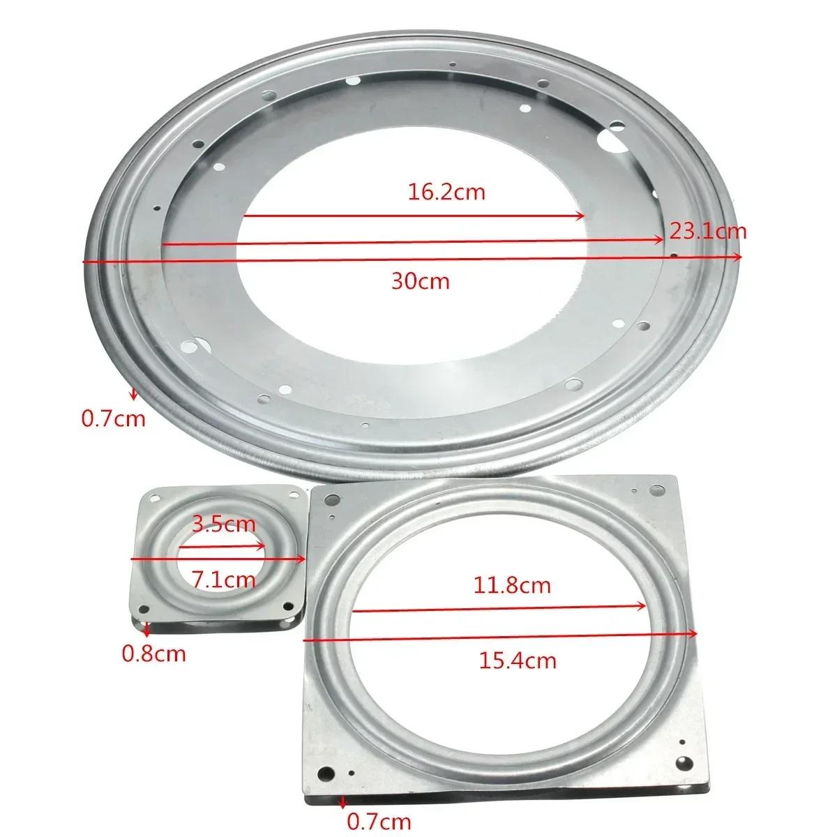 Plaque tournante rotative à roulement en métal lourd de 3 pouces, pour armoires d'angle, support TV,