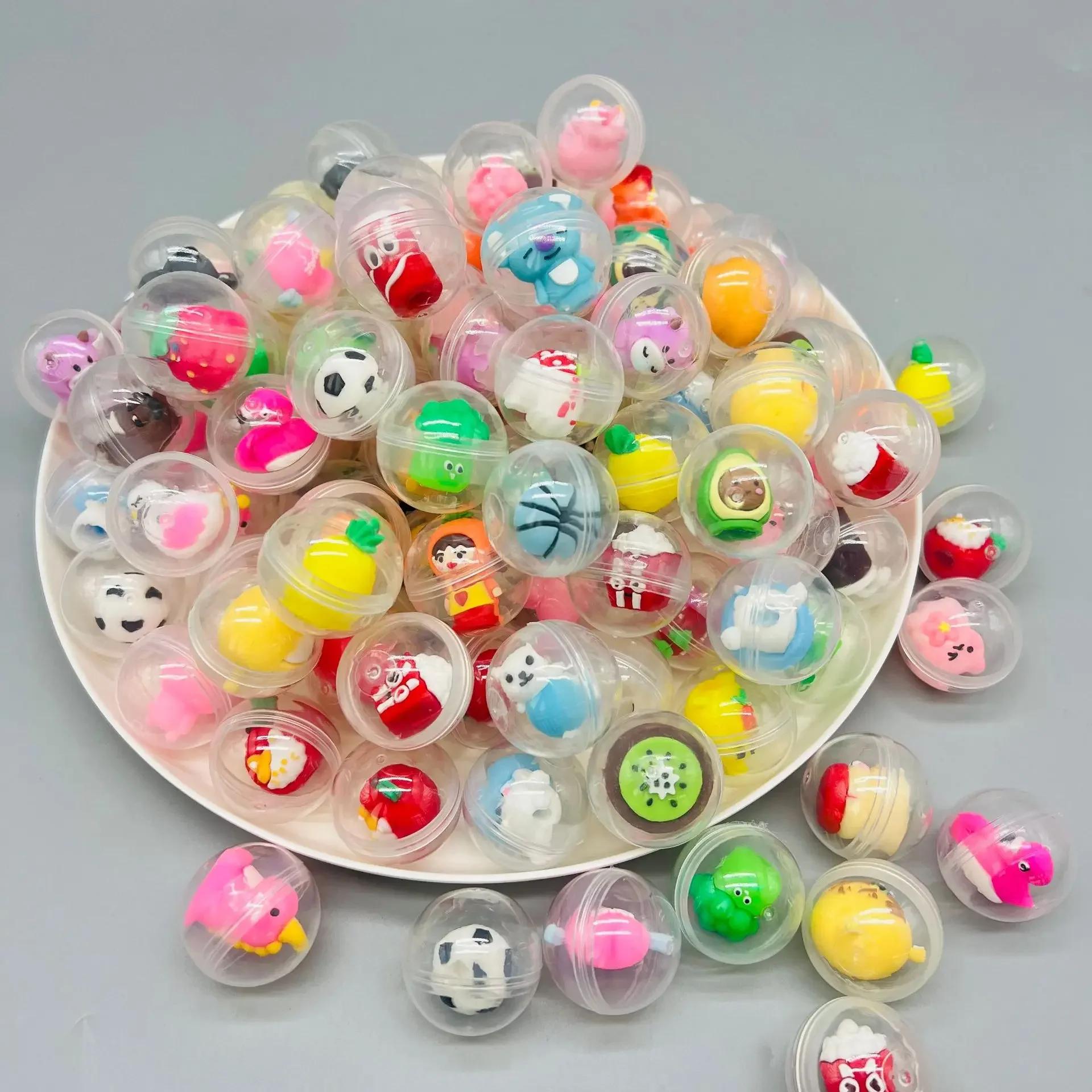 Oeuf torsadé transparent pour mini machine à griffes, accessoires de jouets, poupées en peluche d'an
