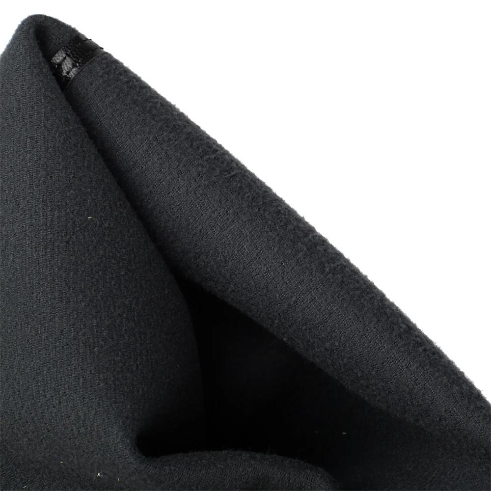 Cuissardes en peluche pour femmes, sur le genou, temporel, talons carrés ronds, Parker commandé, dou