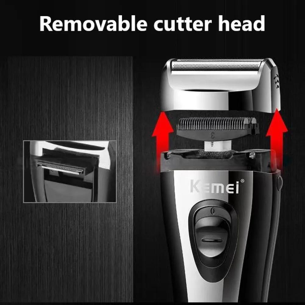 KM-9038 injuste Rechargeable Rasoir Pour Hommes Feuille Électrique Rasoir Barbe Tête Rasage Électriq