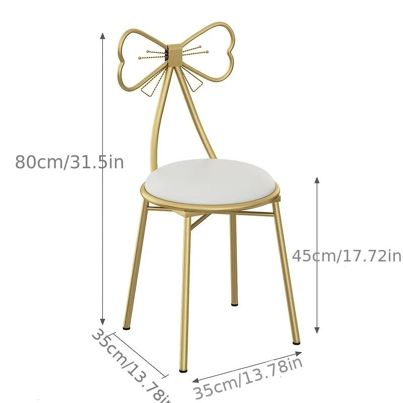 Tabouret de maquillage, tabouret de maquillage, moderne et simple, avec bretelles, coussin de siège,