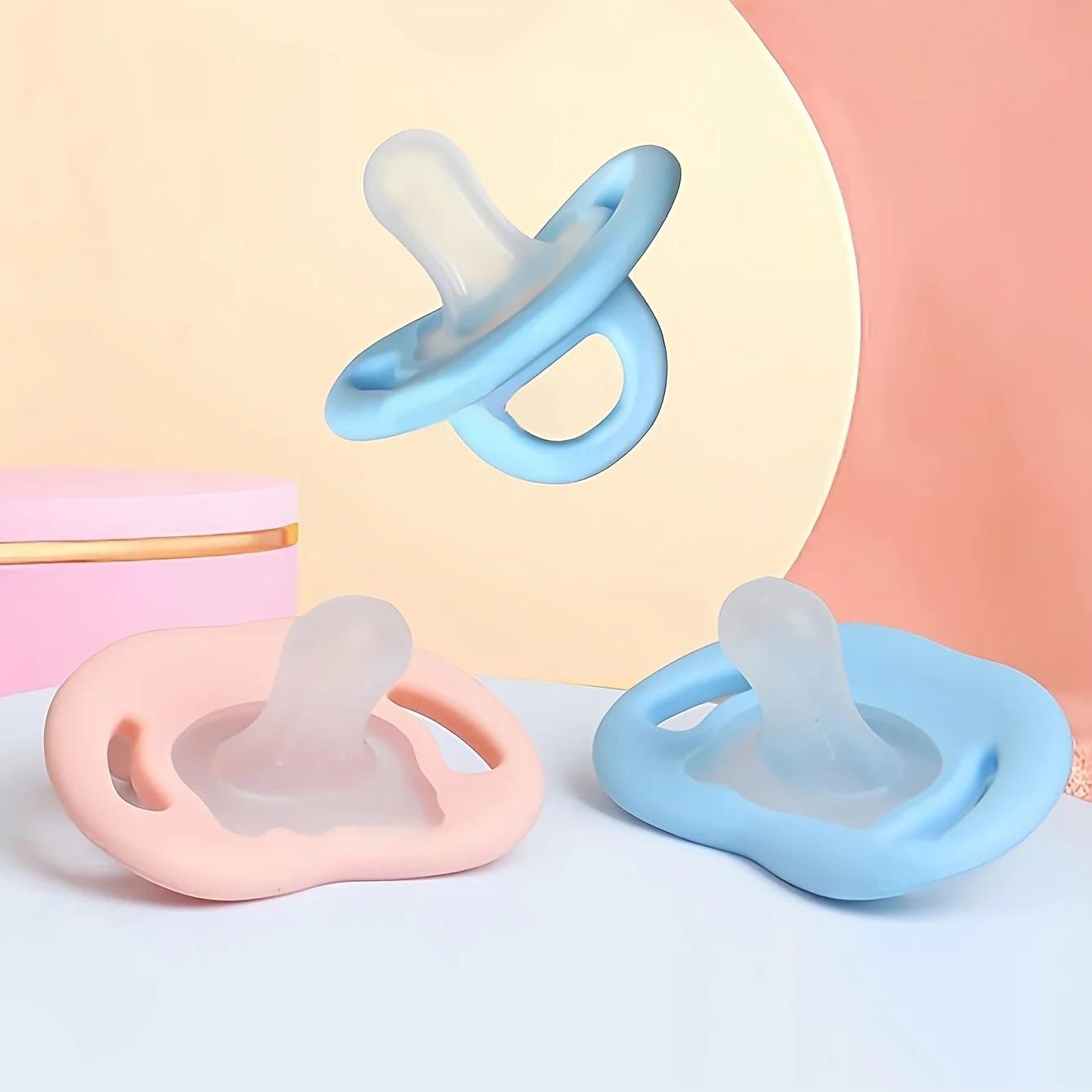 Sucette pour bébé en Silicone doux au toucher avec tétine pour le pouce, sucette pour nouveau-né, ca