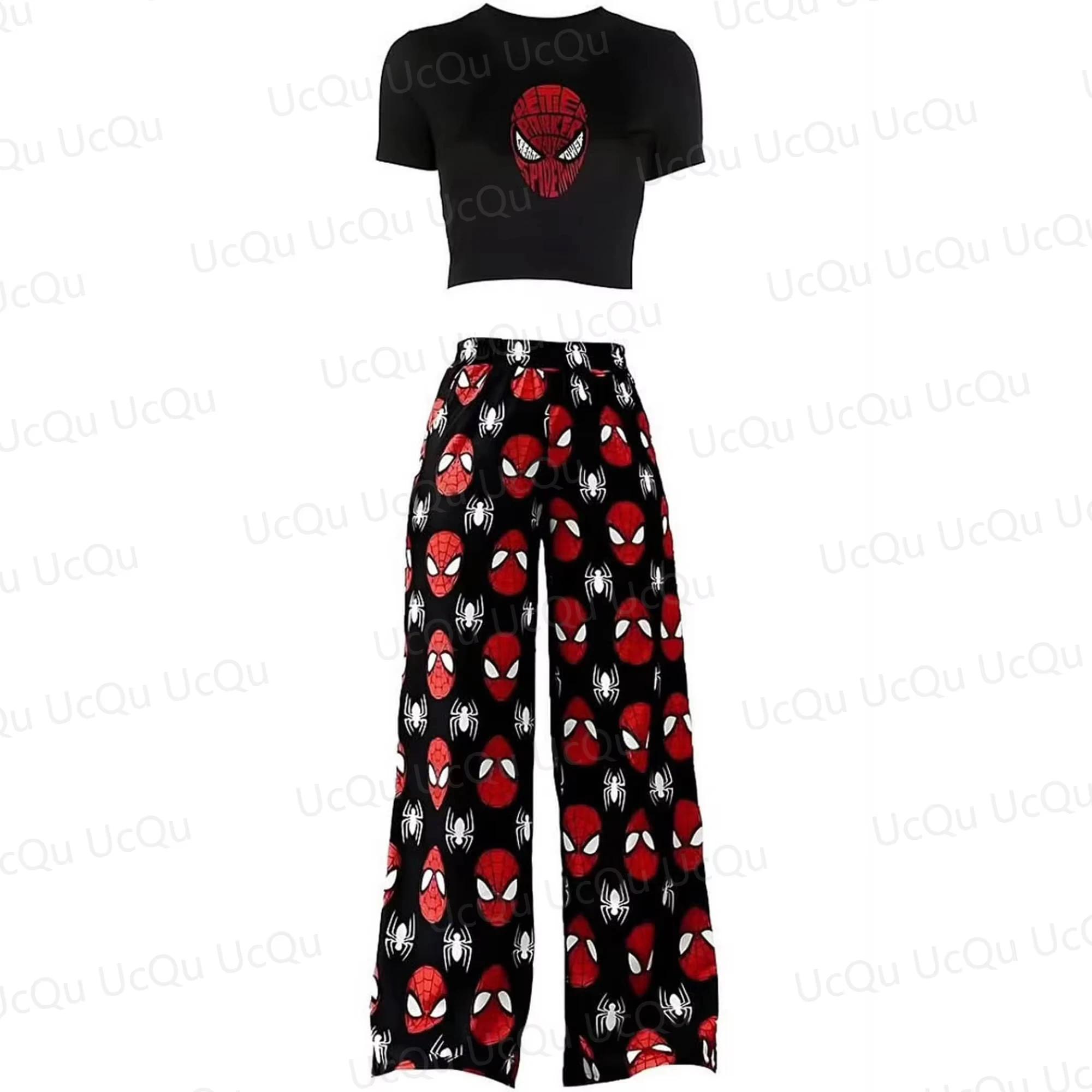 T-Shirt court avec pantalon de pyjama, costume surdimensionné pour adultes/enfants, tenue de Couple,