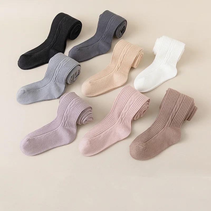 Collants en coton pour filles de 0 à 12 ans, mignons, printemps, automne, hiver, bas en coton, colla