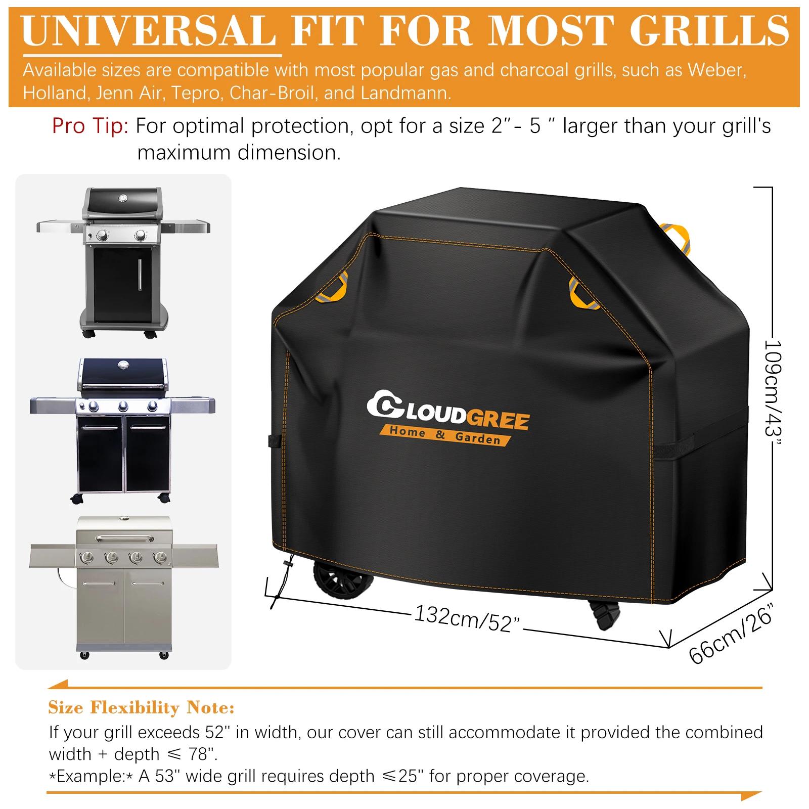 [Couvercle de barbecue à fil orange LG-210D] Housse de four à gaz de barbecue anti-déchirure avec co