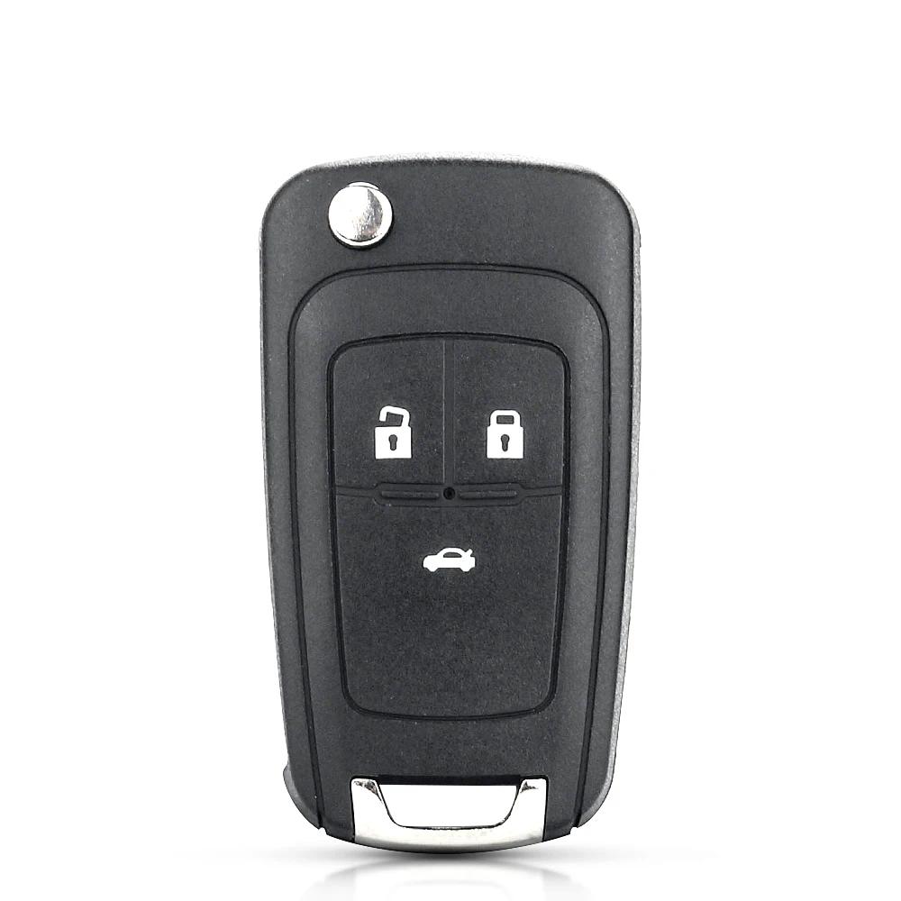 KEYYOU 10 pièces 2/3/4/5 boutons boîtier à distance Fob couverture rabat pliant clé coque vierge pou