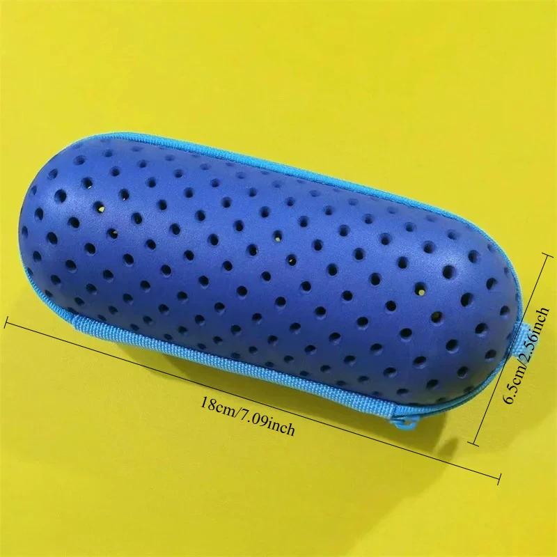 Housse de protection pour lunettes de natation, 1 pièce, boîte de protection souple avec trou de Dra
