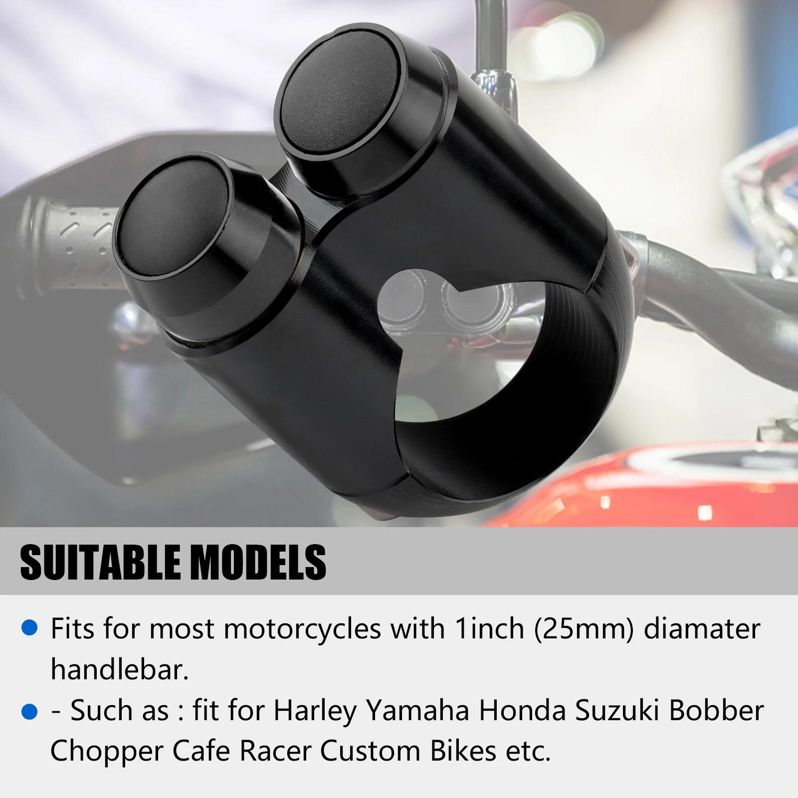 Interrupteur de commande de guidon de moto, 1 ", 25mm, bouton de klaxon, clignotant, interrupteur d'
