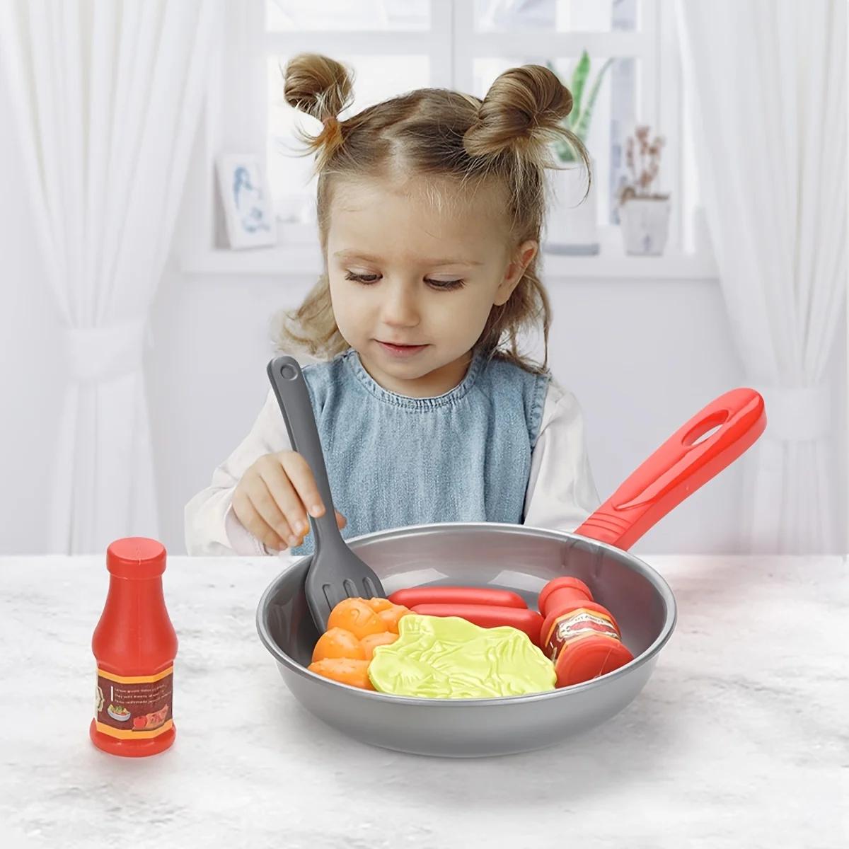 8 pièces enfants cuisine nourriture jouets Simulation ustensiles de cuisine jeu ensemble semblant jo