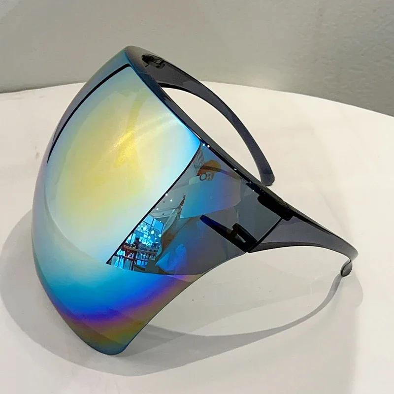 KAMMPT énorme lunettes de sport hommes miroir futuriste cyclisme en plein air lunettes de soleil de 